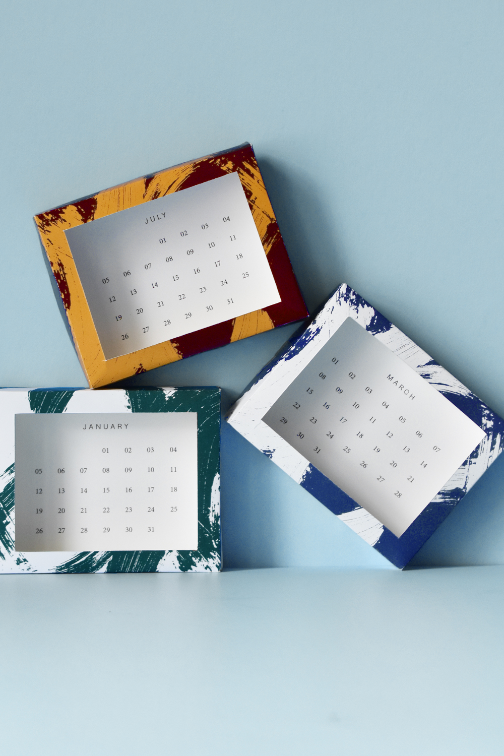 DIY Printable 2020 Shadowbox Calendar